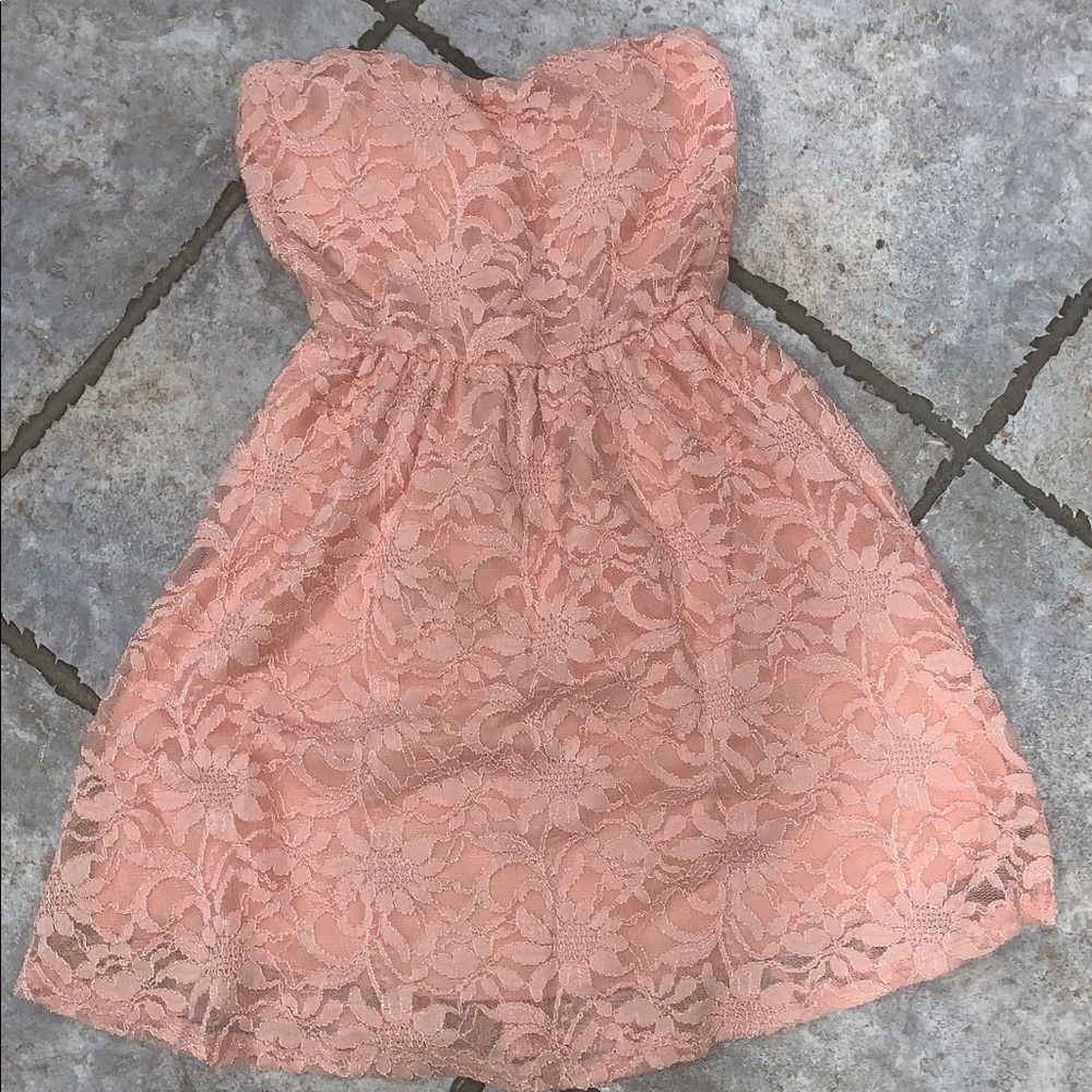 Pastel strapless dress for women
